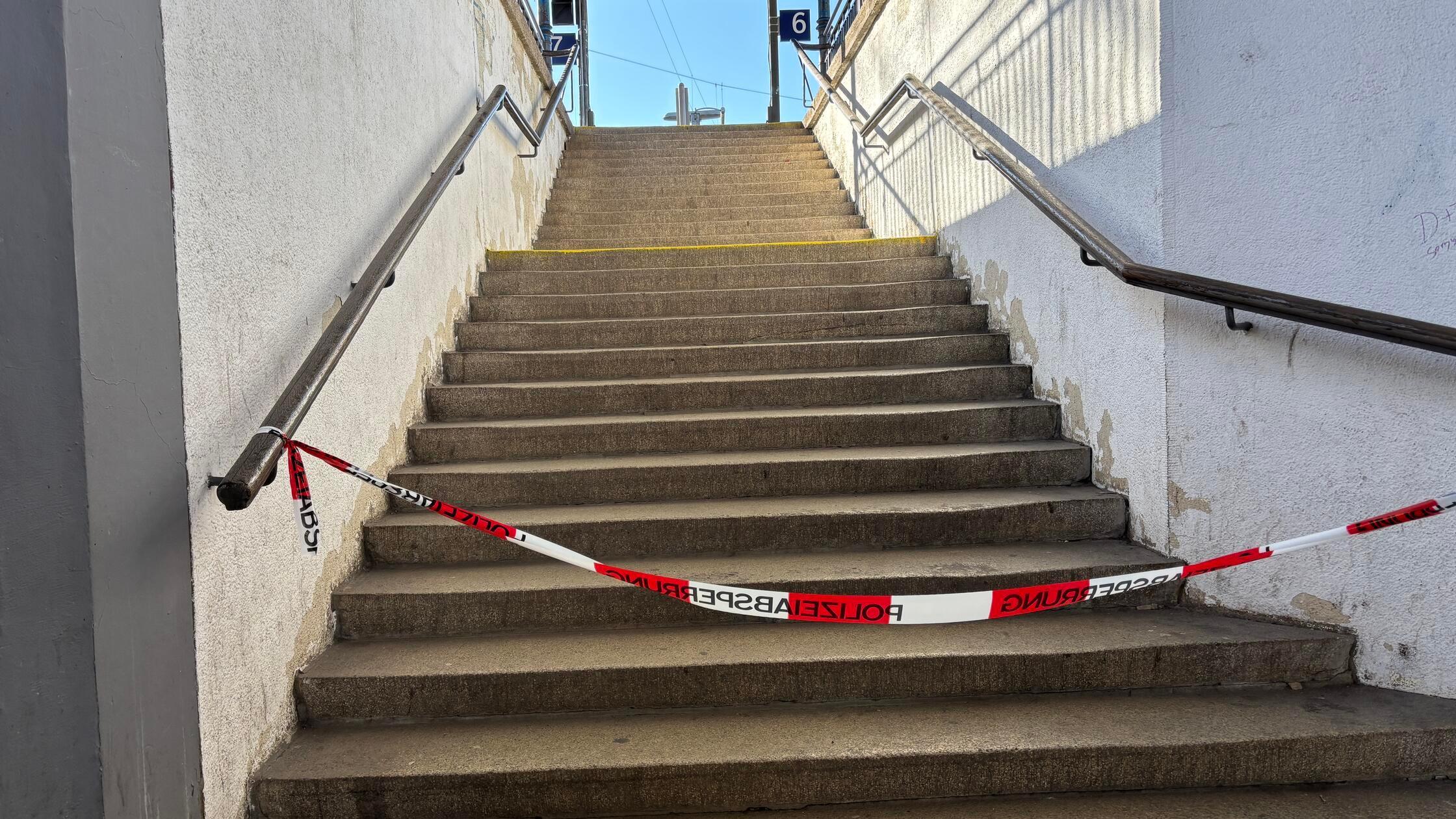 Polizeisperrung Fürther Hbf