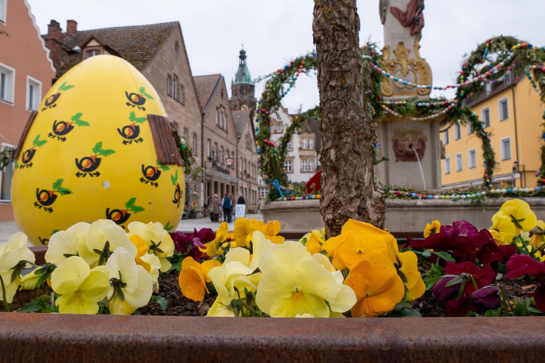 Am Rother Marktplatz.
