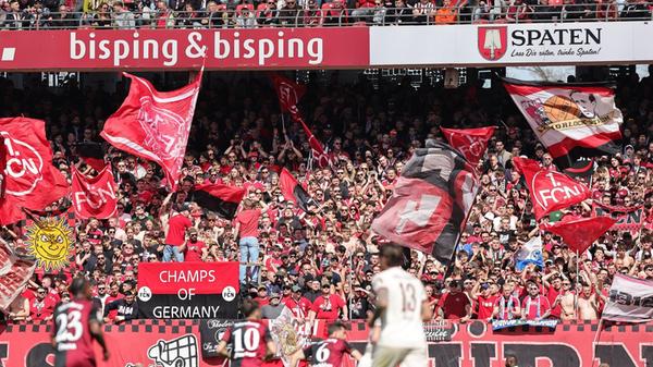 Das Max-Morlock-Stadion ist restlos ausverkauft ...