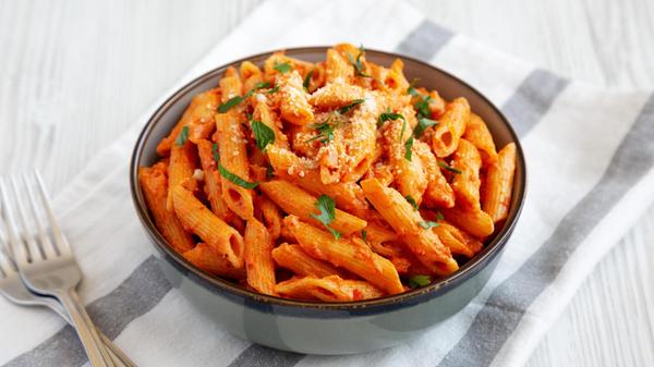 Homemade Penne Alla Vodka from Leftover Sauce with