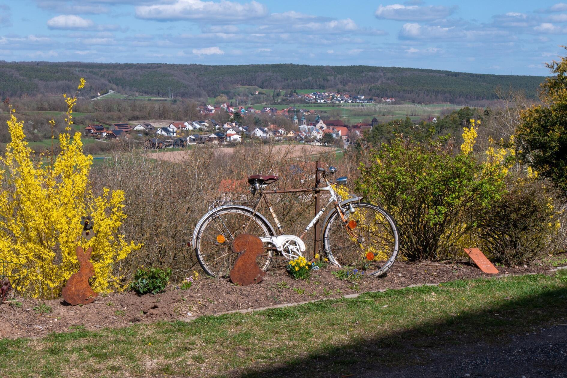 Blick von Hagsbronn hinunter nach Spalt.