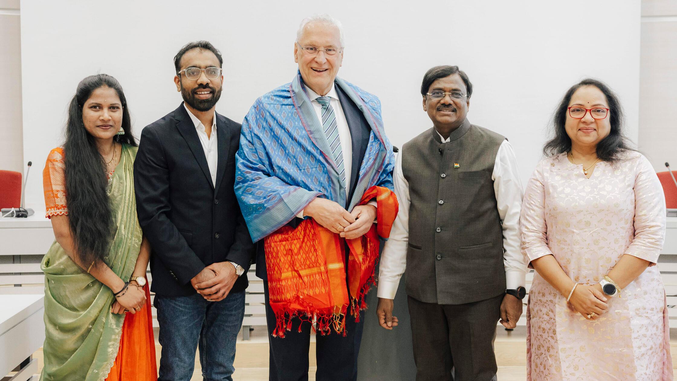 Empfang zum Besuch des Arbeitsministers