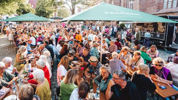 Das Foto zeigt das letzte Weinfest in Schwabach.