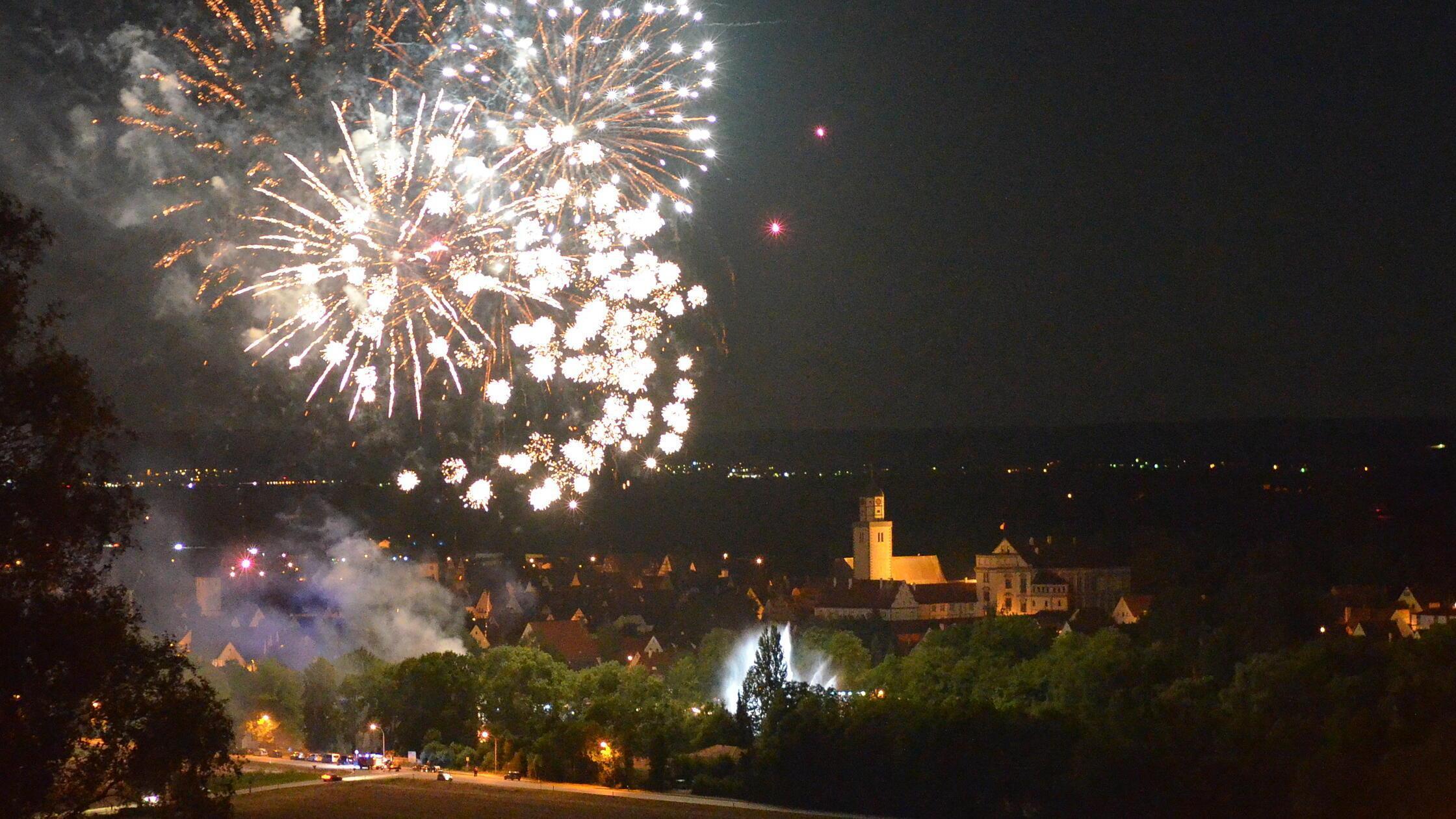 Oettingen Kirchweih Feuerwerk 2015