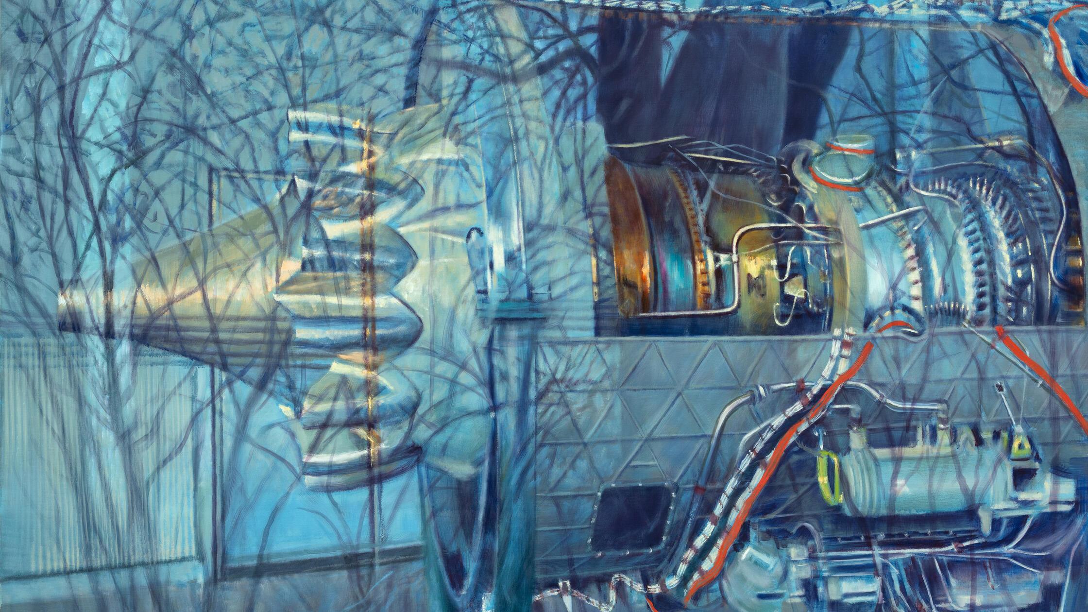 Juergen Durner_Triebwerk_2026_Oel auf Leinwand_200