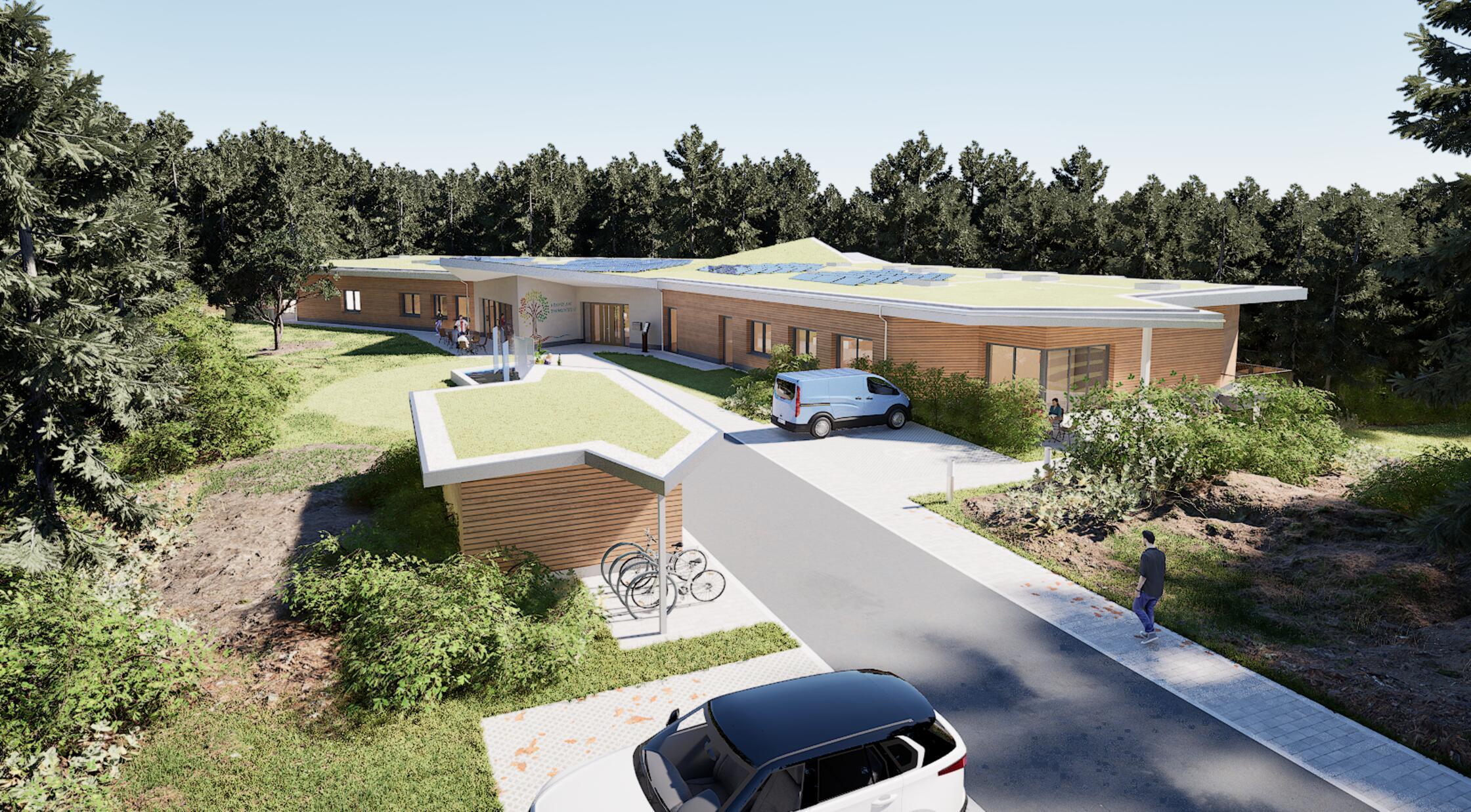 Außenansicht Hospiz am Brombachsee April 2026