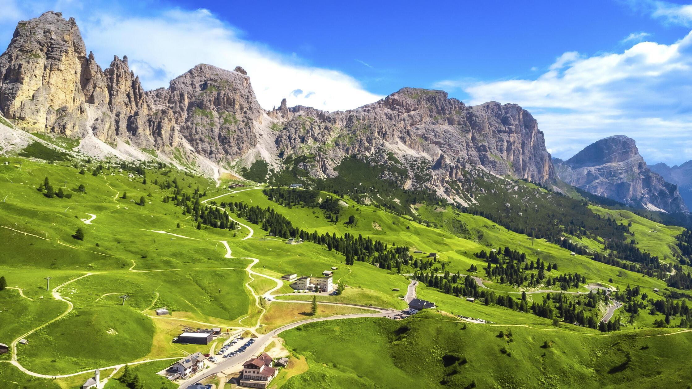 Atemberaubender Blick aus der Luft auf den maleris