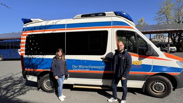 Silvia Bauer und Lukas Hänsch vom ASB Forchheim