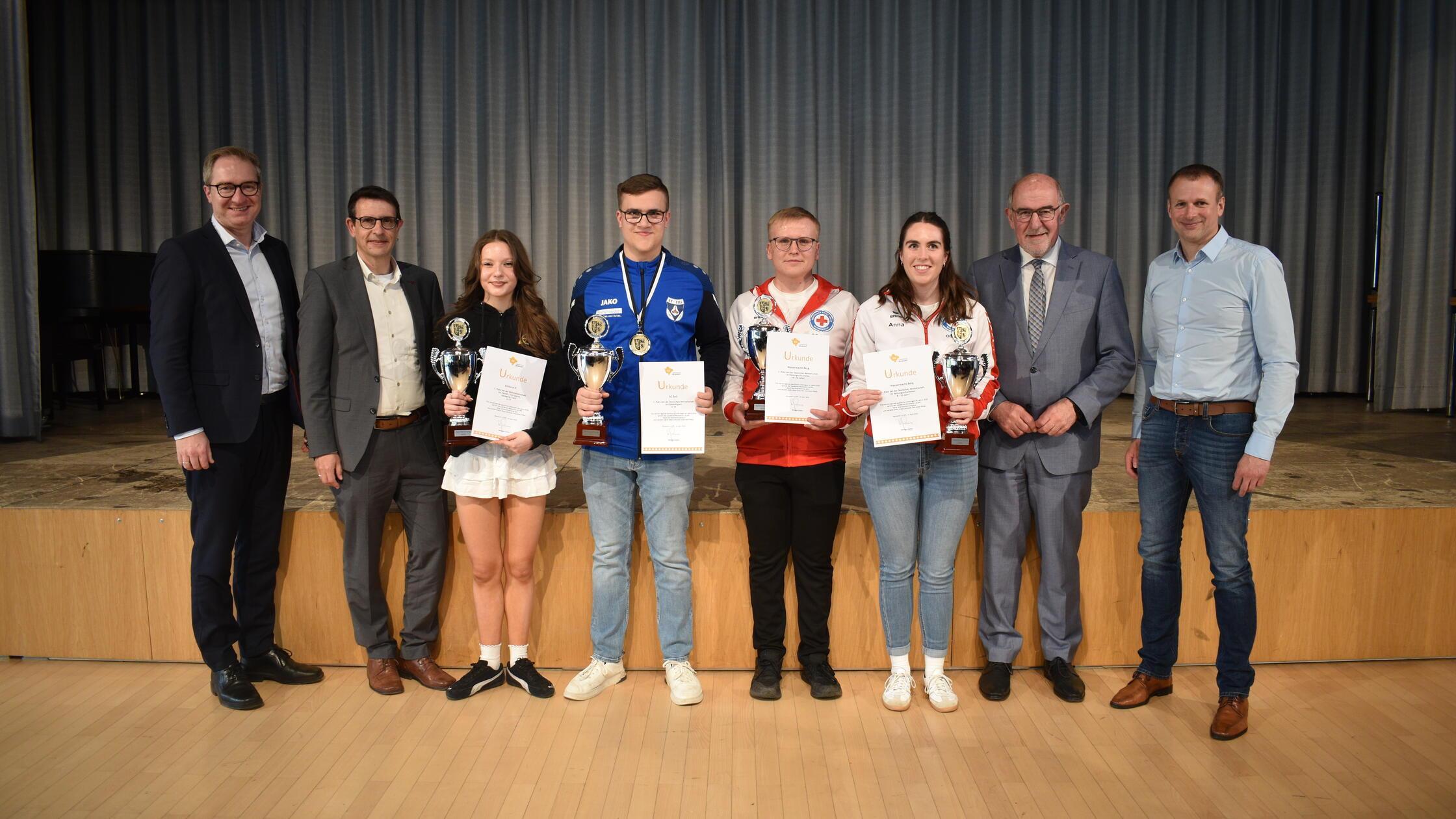 Gold-Pokal Empfänger in der Mannschaftswertung mit