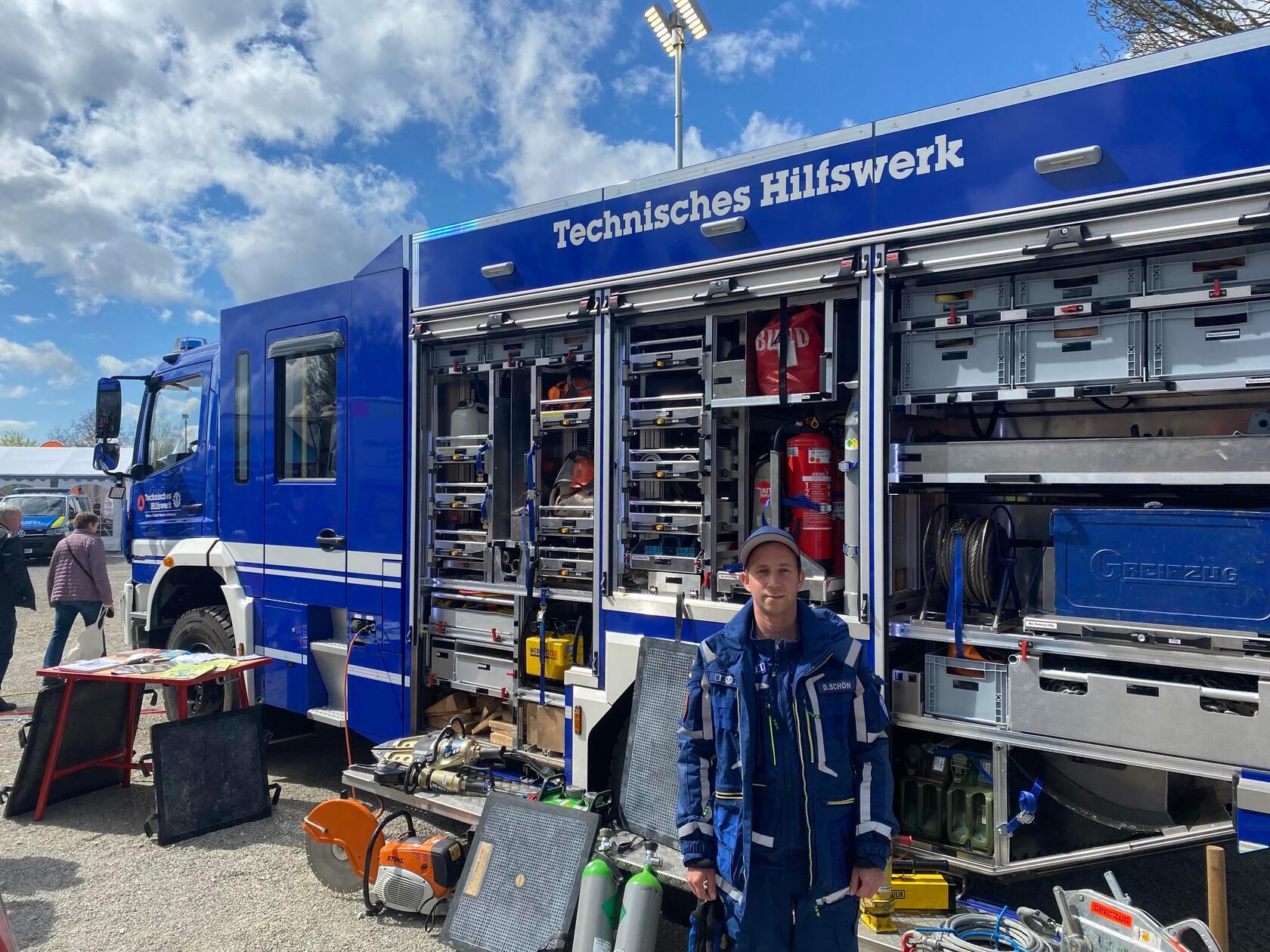 Das Gunzenhäuser THW durfte beim Blaulichttag auf der Messe „Wir in Altmühlfranken“ nicht fehlen.