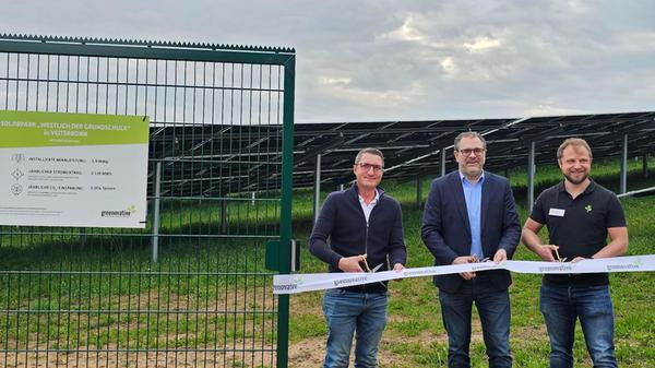 Eröffnung des neuen Solarparks in Veitsbronn mit d