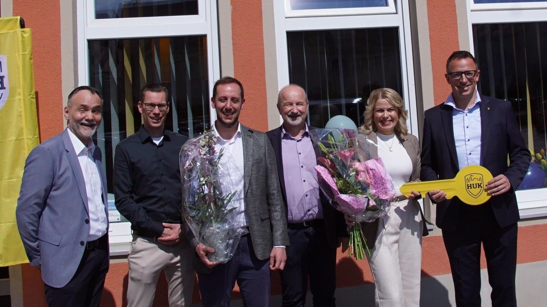 Marc Strobel (rechts) von der HUK-COBURG bei der S