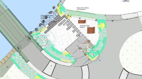 Neben der neuen Fußgängerbrücke am Chotieschauer W