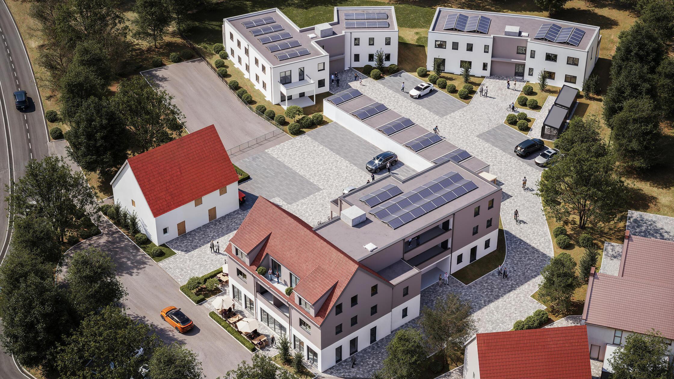 Visualisierung Quartier am Gartenbach Merkendorf