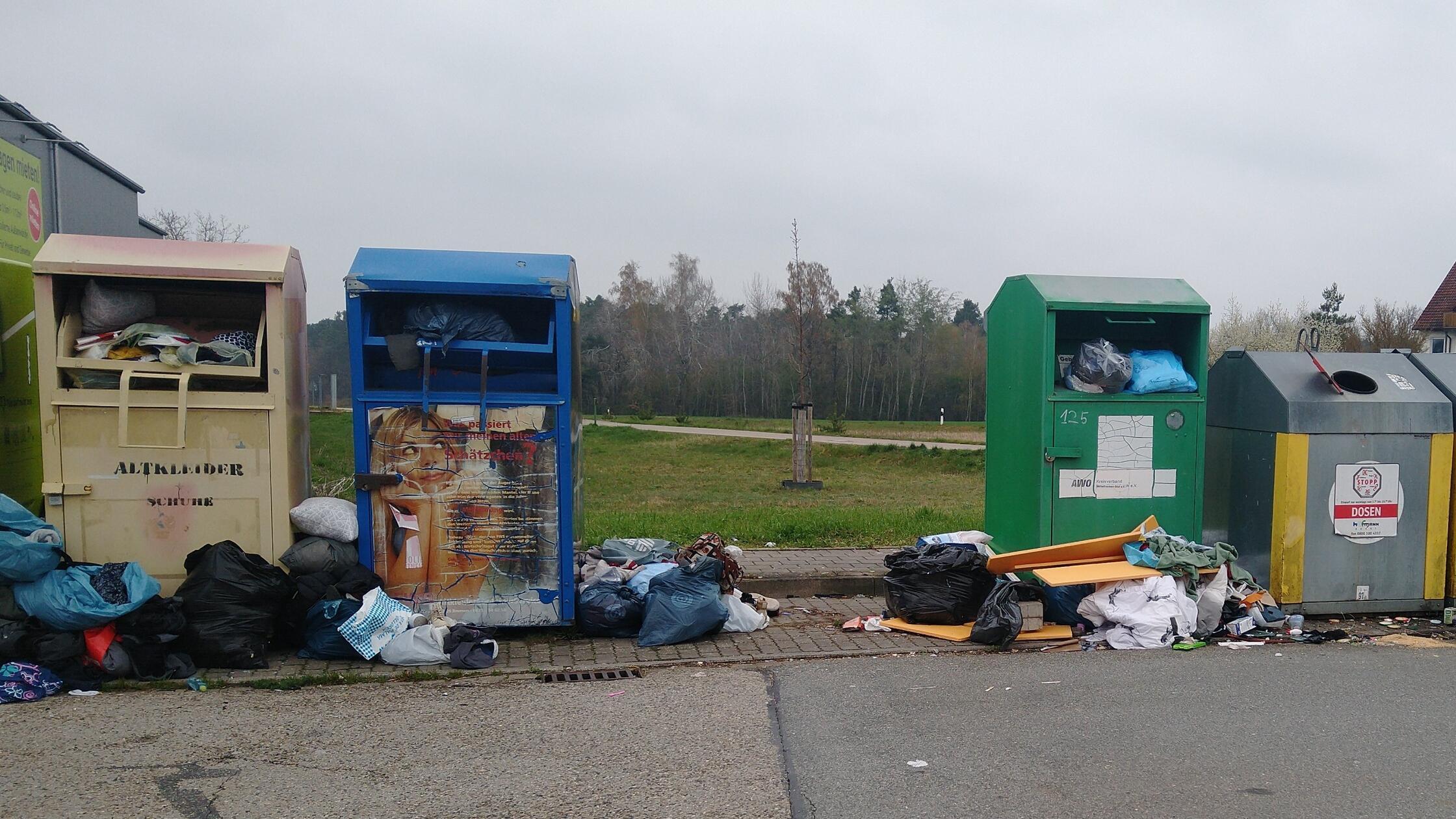 Eckersmühlen Steinbacherweg Müllvandalismus