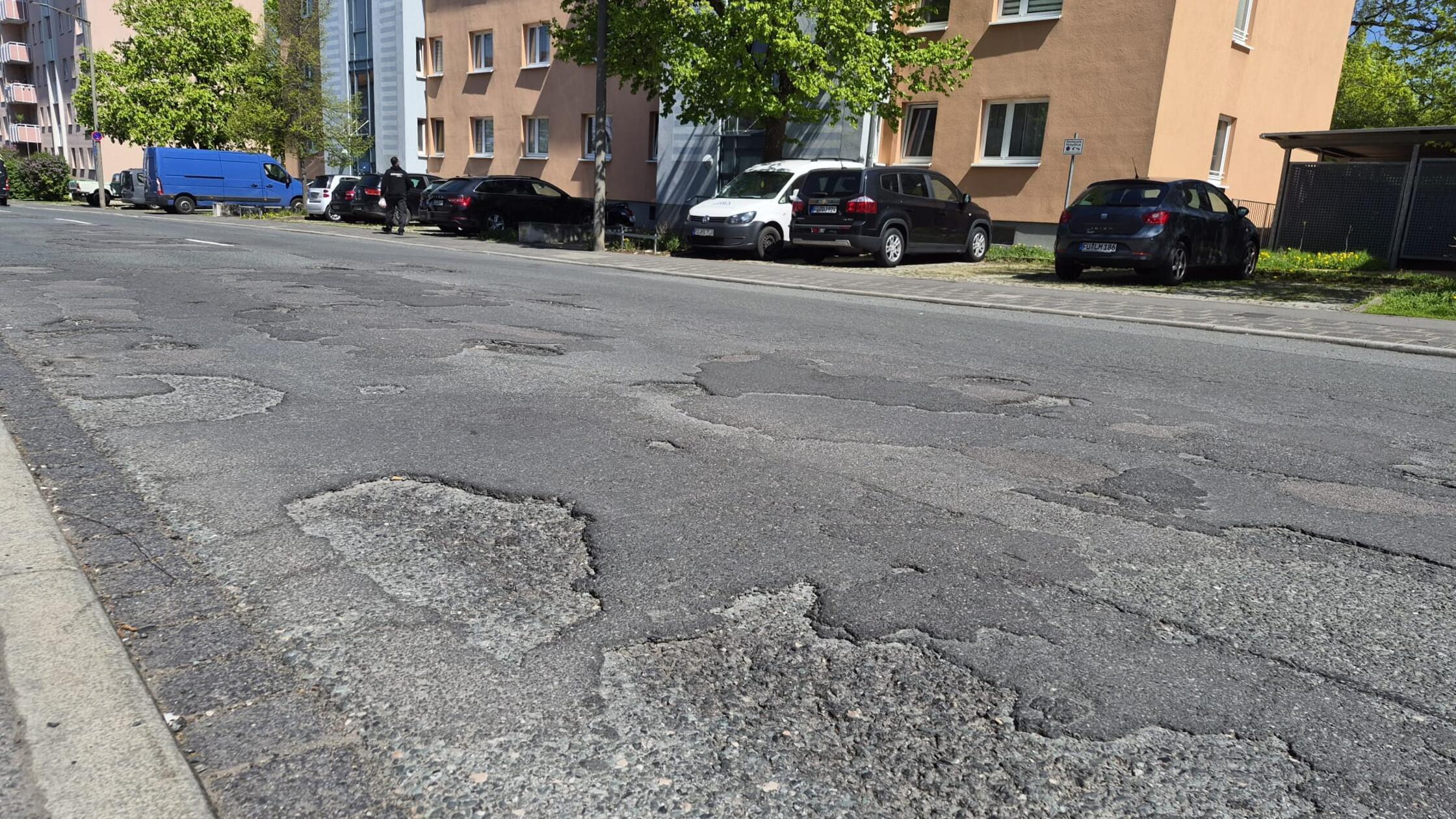Schlaglöcher Soldnerstraße