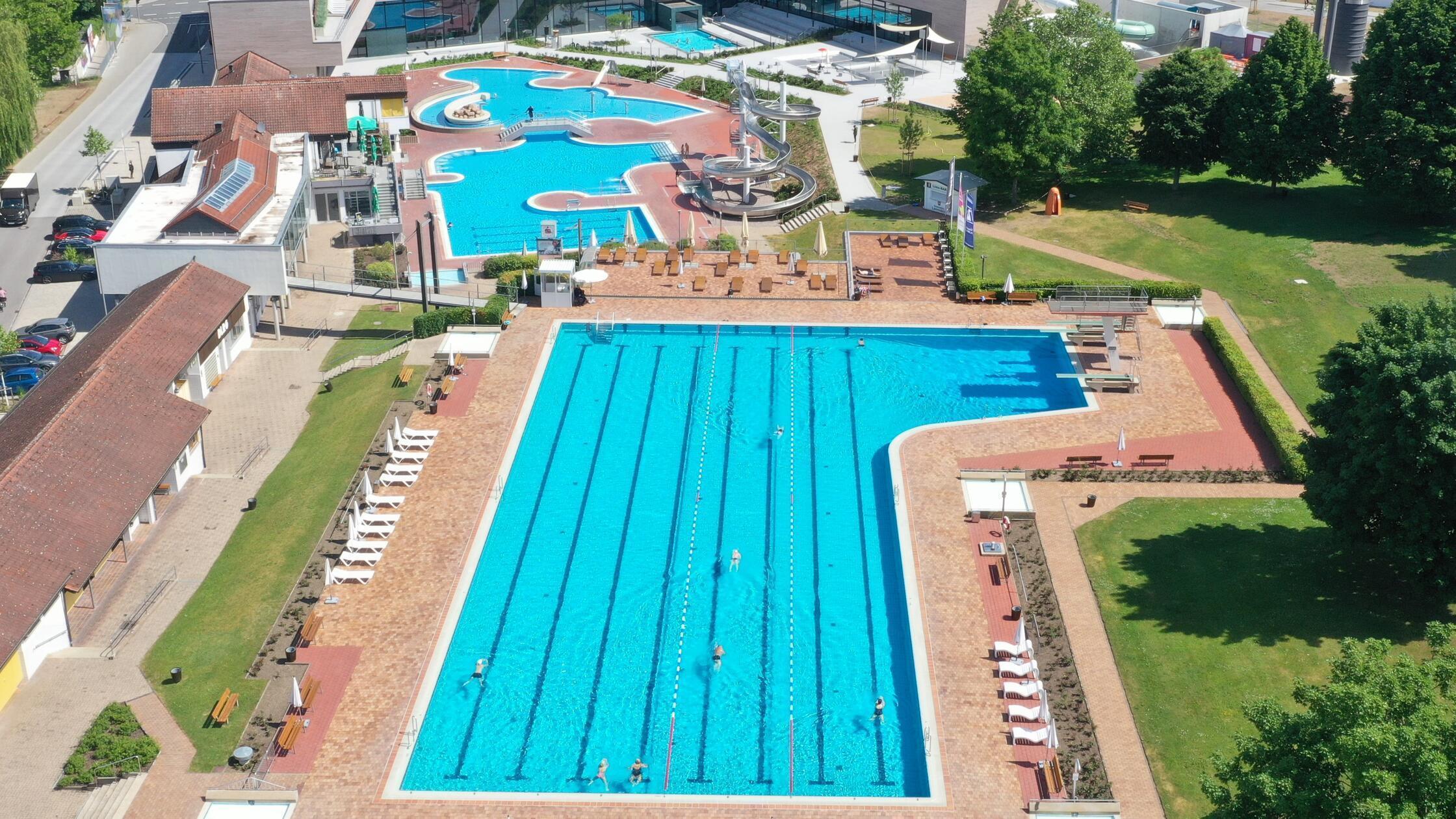 Freibad Neumarkt von oben