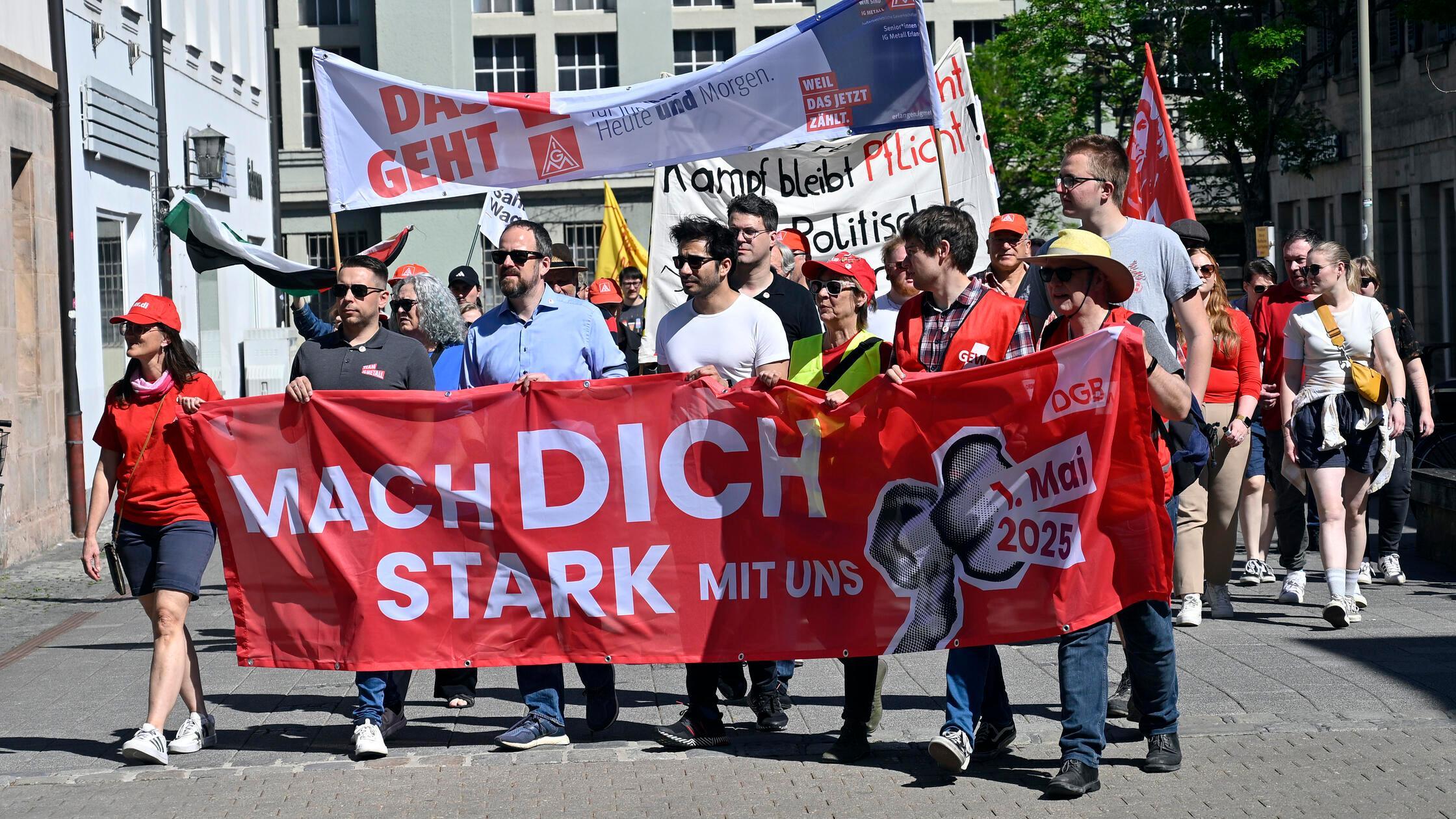 Erlangen:  Wie in jedem Jahr zum Tag der Arbeit or