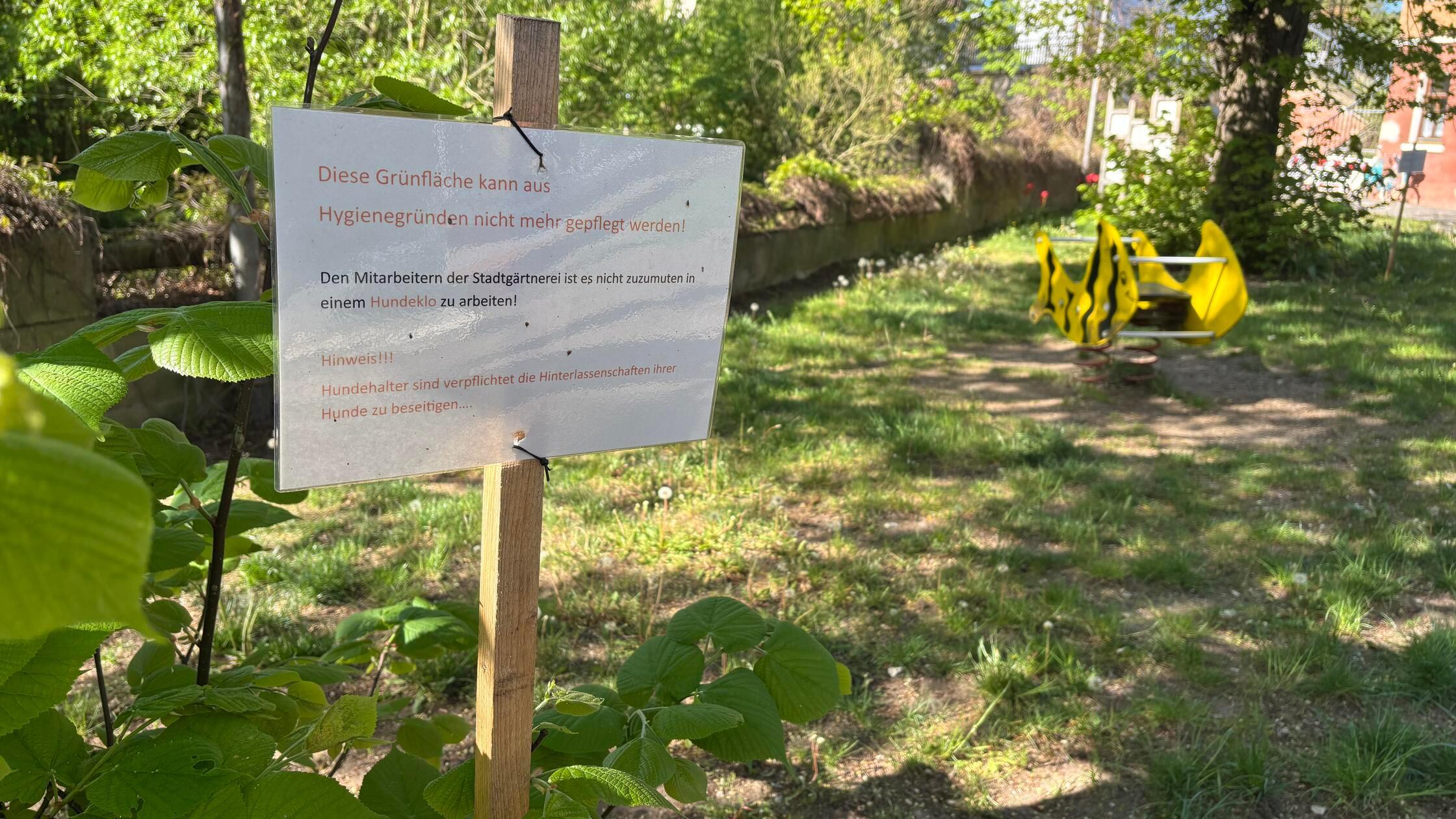 Hundekot Schwabach Wöhrwiese Grünfläche