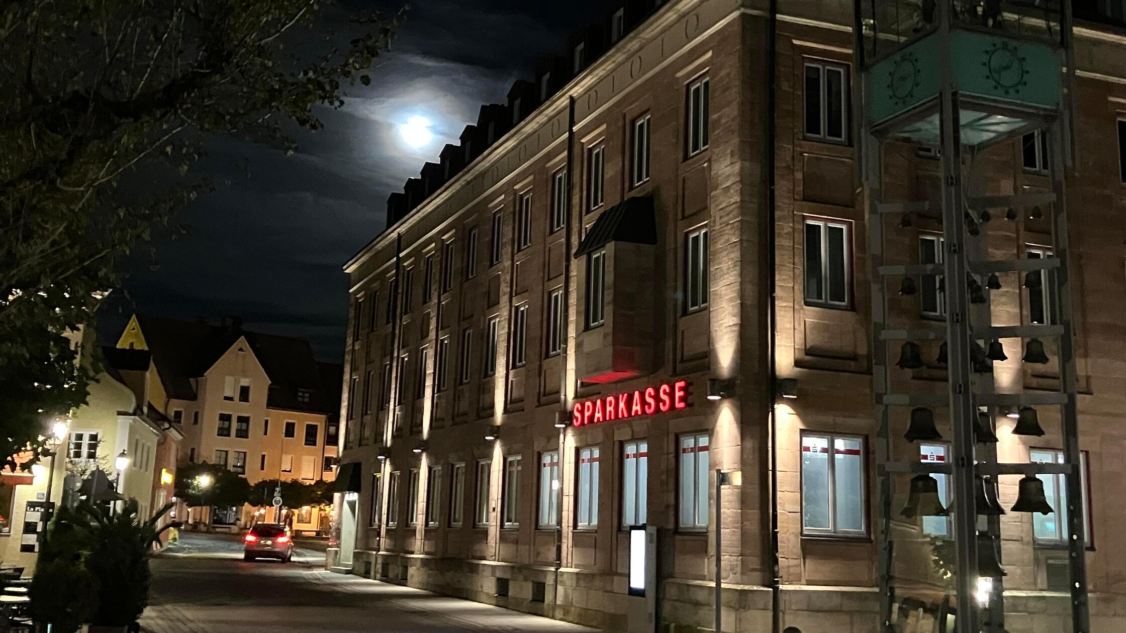 Gunzenhausen Vollmond Supermond Sparkasse