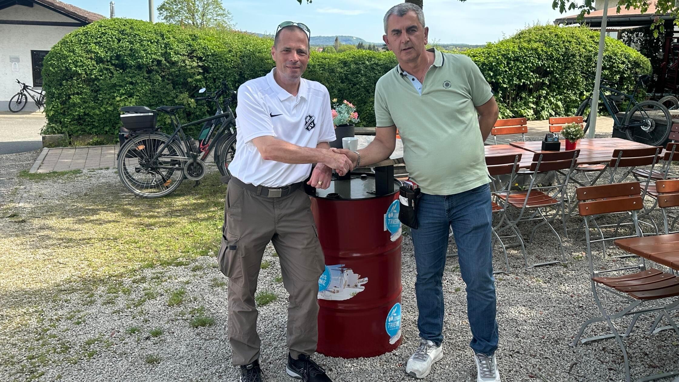 Jochen Münch und Georgios Grigoriadis freuen sich 