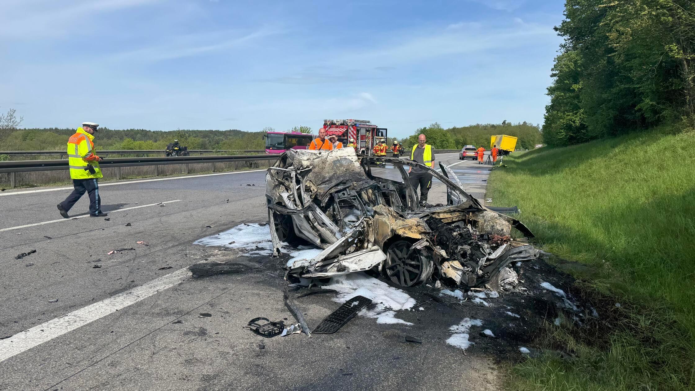 Auf der A3 zwischen Neumarkt in der Oberpfalz und 