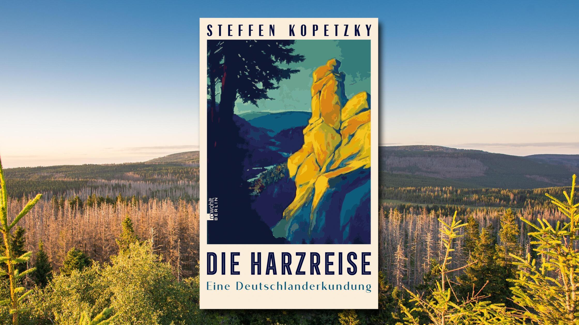 Natürlich macht dieses Buch Lust, wieder zum Original zu greifen: Steffen Kopetzkys „Die Harzreise“ (Rowohlt, 23 Euro) legt man erstmal zur Seite und verliert sich zum x-ten Mal in Heinrich Heines gleichnamigem Stück voll galliger Satire und schmerzender Wahrheiten über Deutschland vor 200 Jahren. Aber auch der Text des nachwandernden Zeitgenossen hat seinen Reiz, wenn er heute die Sehnsuchtsorte durchstreift, die blanke Natur entdeckt. Freilich geht es der an den Kragen und auch die politischen Verhältnisse sind wenig vernünftiger als zu Heines Zeiten. Kopetzky macht daraus ein atmosphärisch dichtes Leseabenteuer, eine Seelenerkundung am Rand der bedrohten Idylle. Bernd Noack