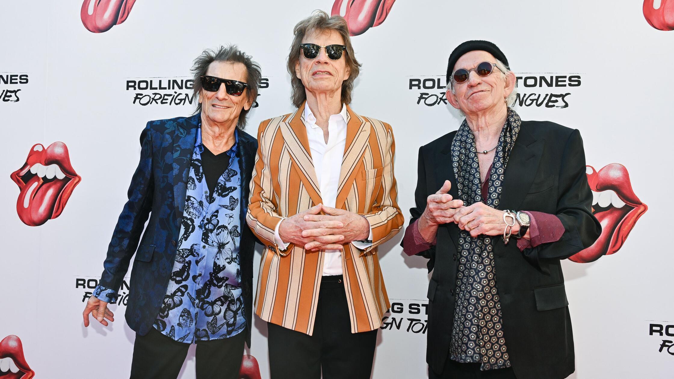 05.05.2026, USA, New York: Ronnie Wood (l-r) Mick 
