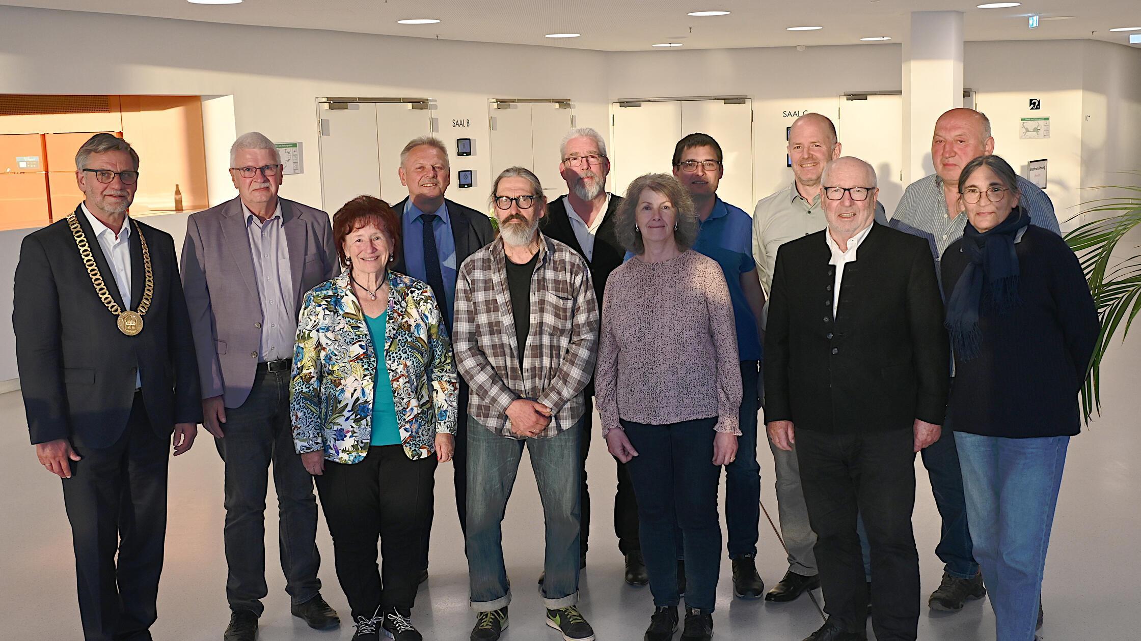 Gunzenhausen Ehrung Stadträte und Ortssprecher
