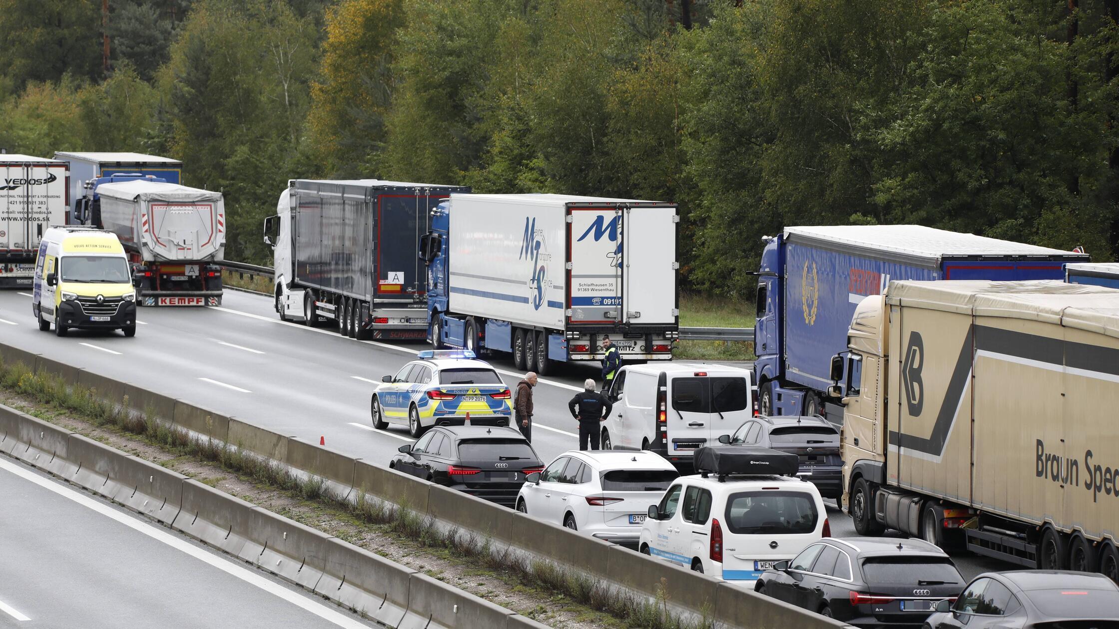 Vollsperrung A6