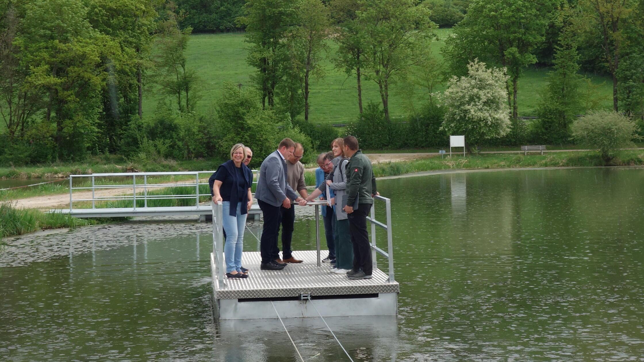 Hechlingen Hahnenkammsee Schwimmfähre 