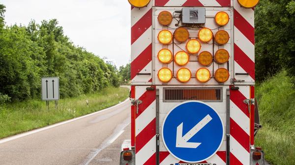 Mobile Absperrwand im Einsatz