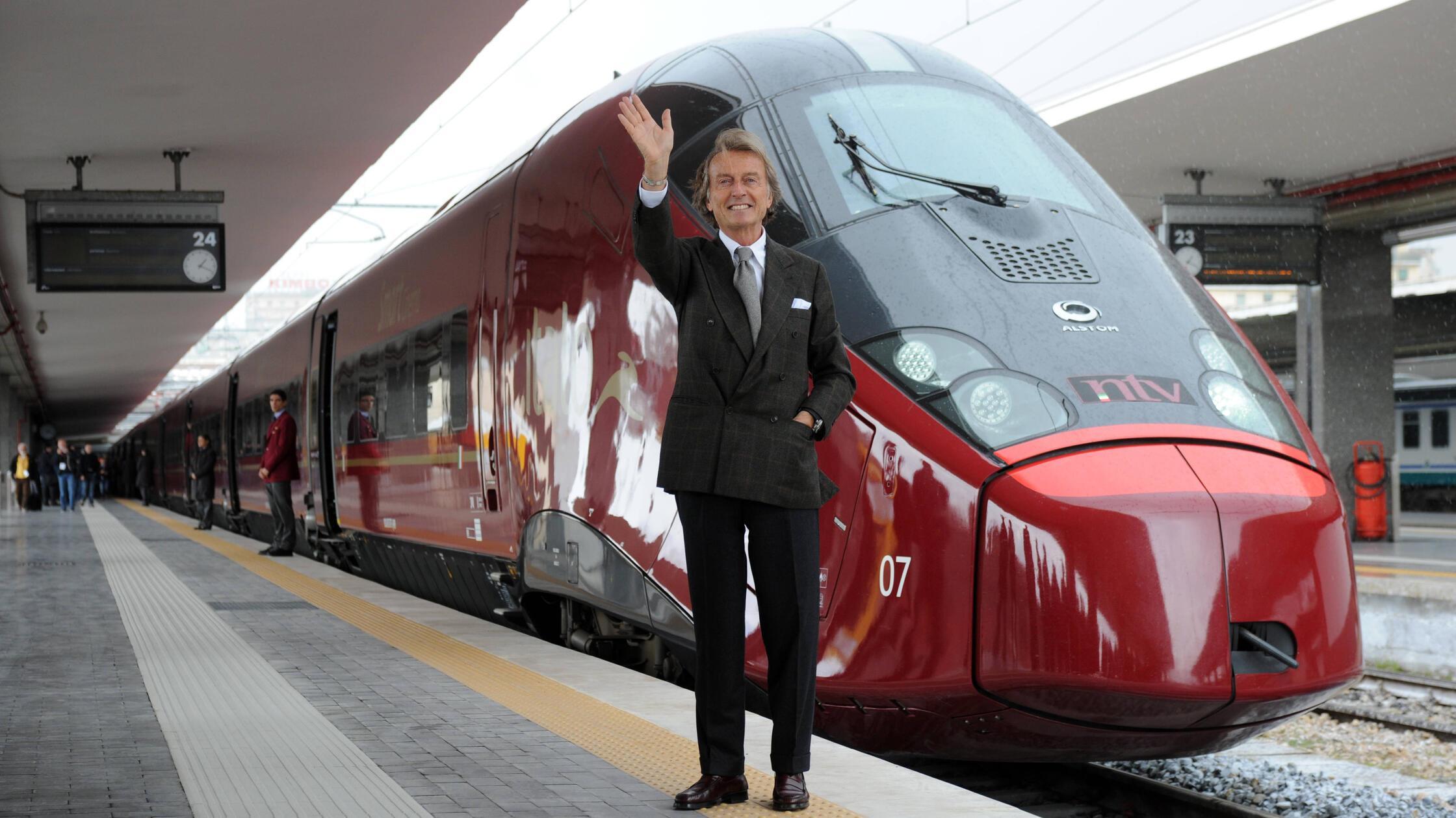 Luca Cordero di Montezemolo inaugurates the NTV, E