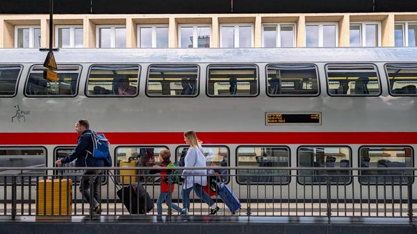 Essen Central Station With Intercity Train IC2305