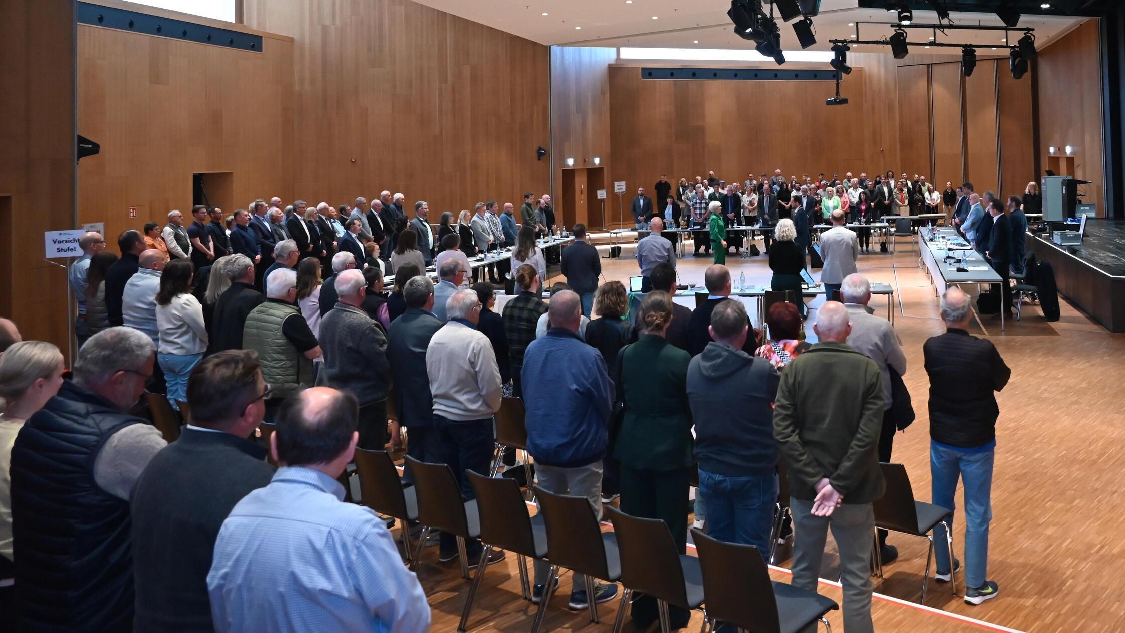 Gunzenhausen Stadtrat volle Stadthalle