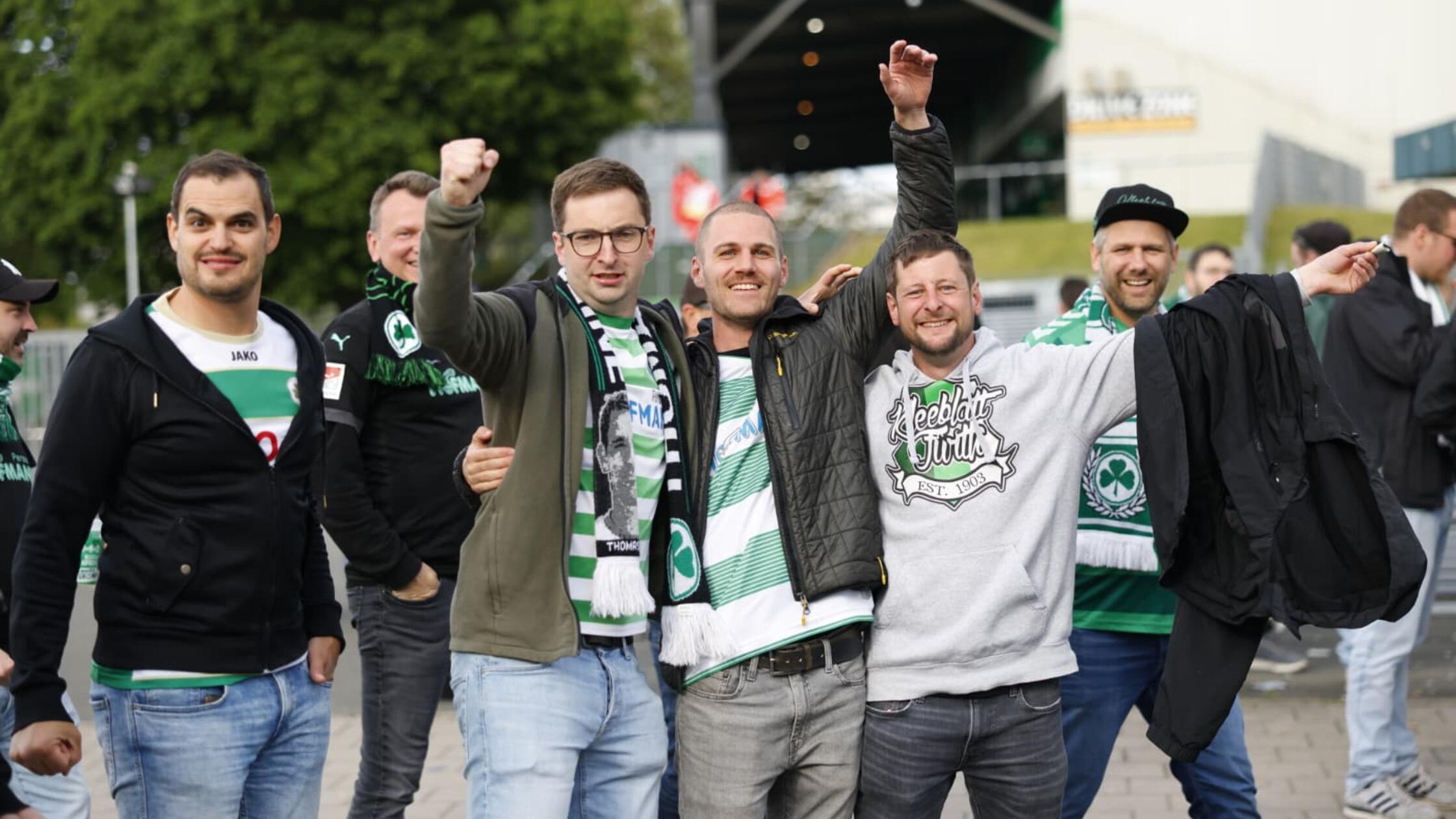 Kleeblatt-Fans nach dem Spiel