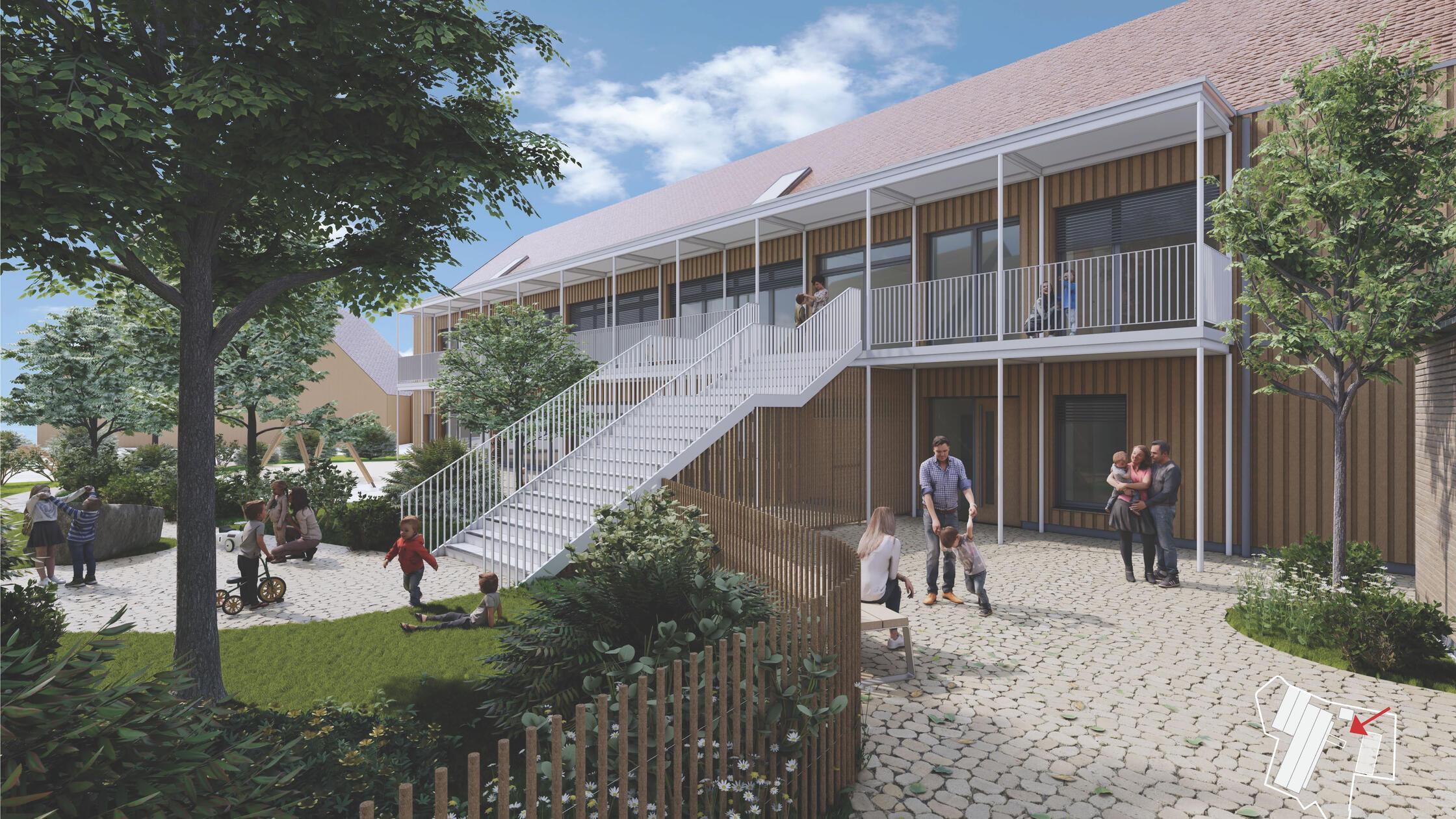 241120_Visualisierung Eingang Kinderhaus