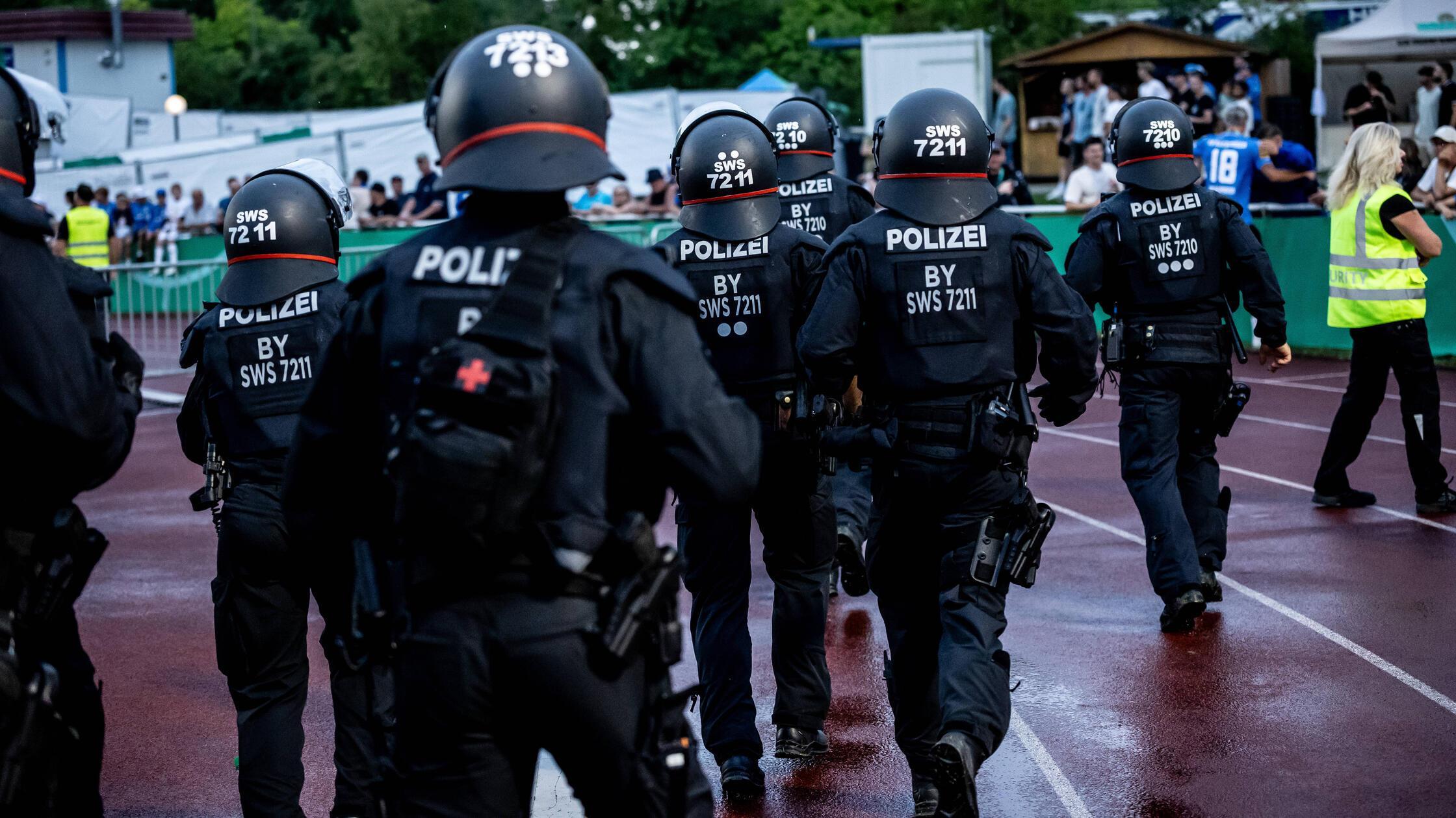 Violence in football stadiums: 