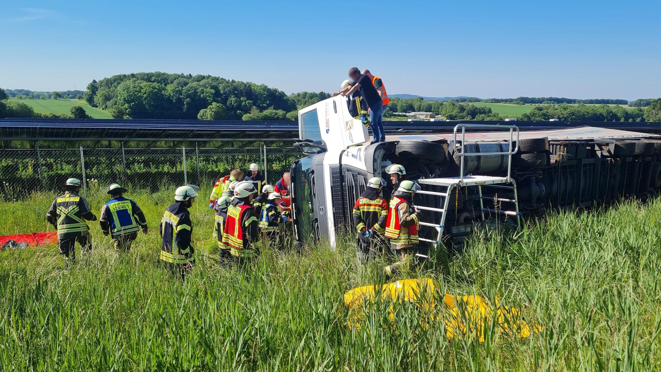 Rettung des verunfallten Fahrers