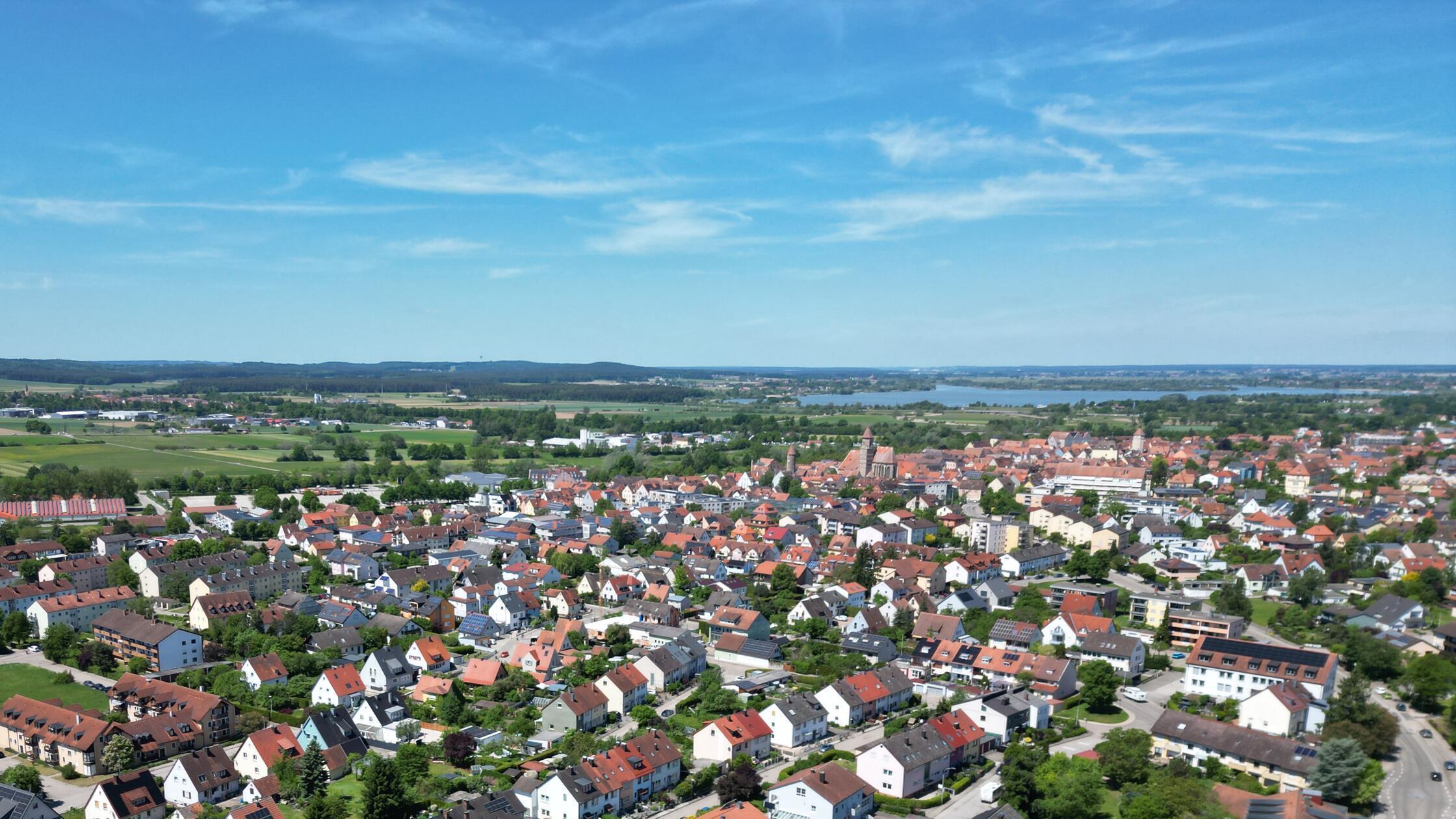 Gunzenhausen Drohne Stadt und Altmühlsee
