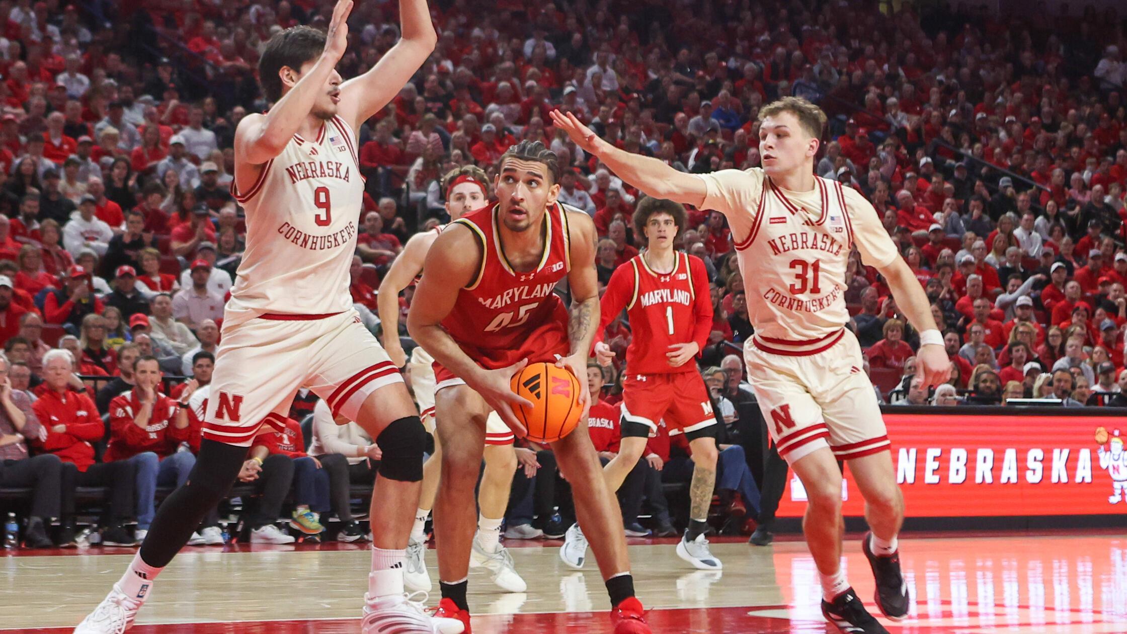NCAA  Basketball  Nebraska 74:61 Maryland