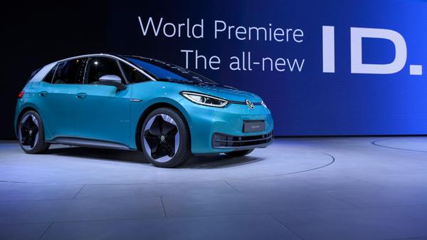 Das Elektroauto ID.3 der Marke Volkswagen wird bei