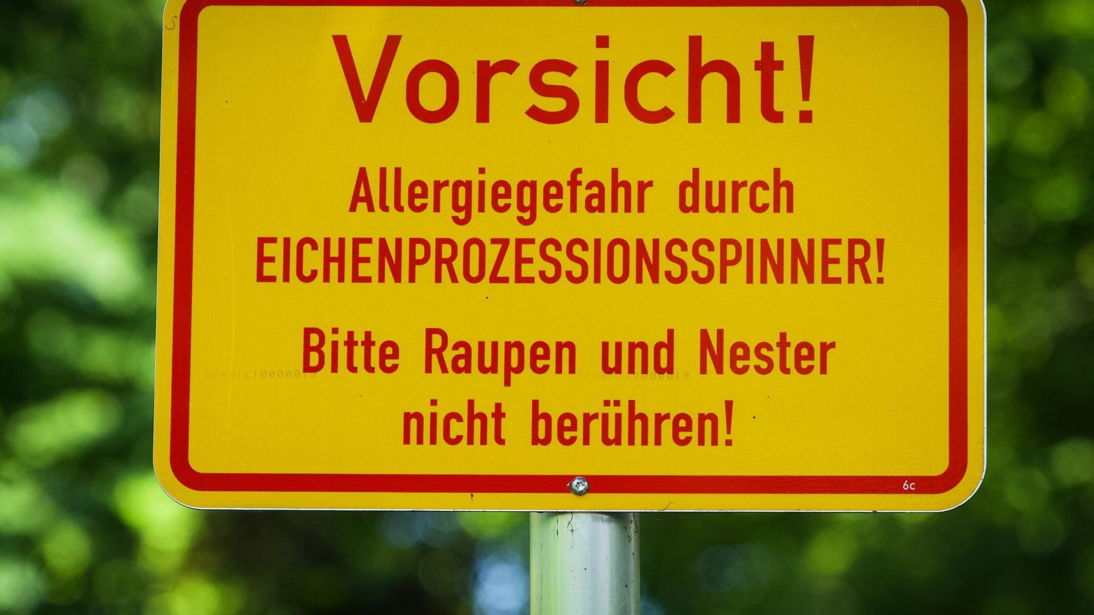 Ein Schild mit der Aufschrift «Vorsicht! Allergieg