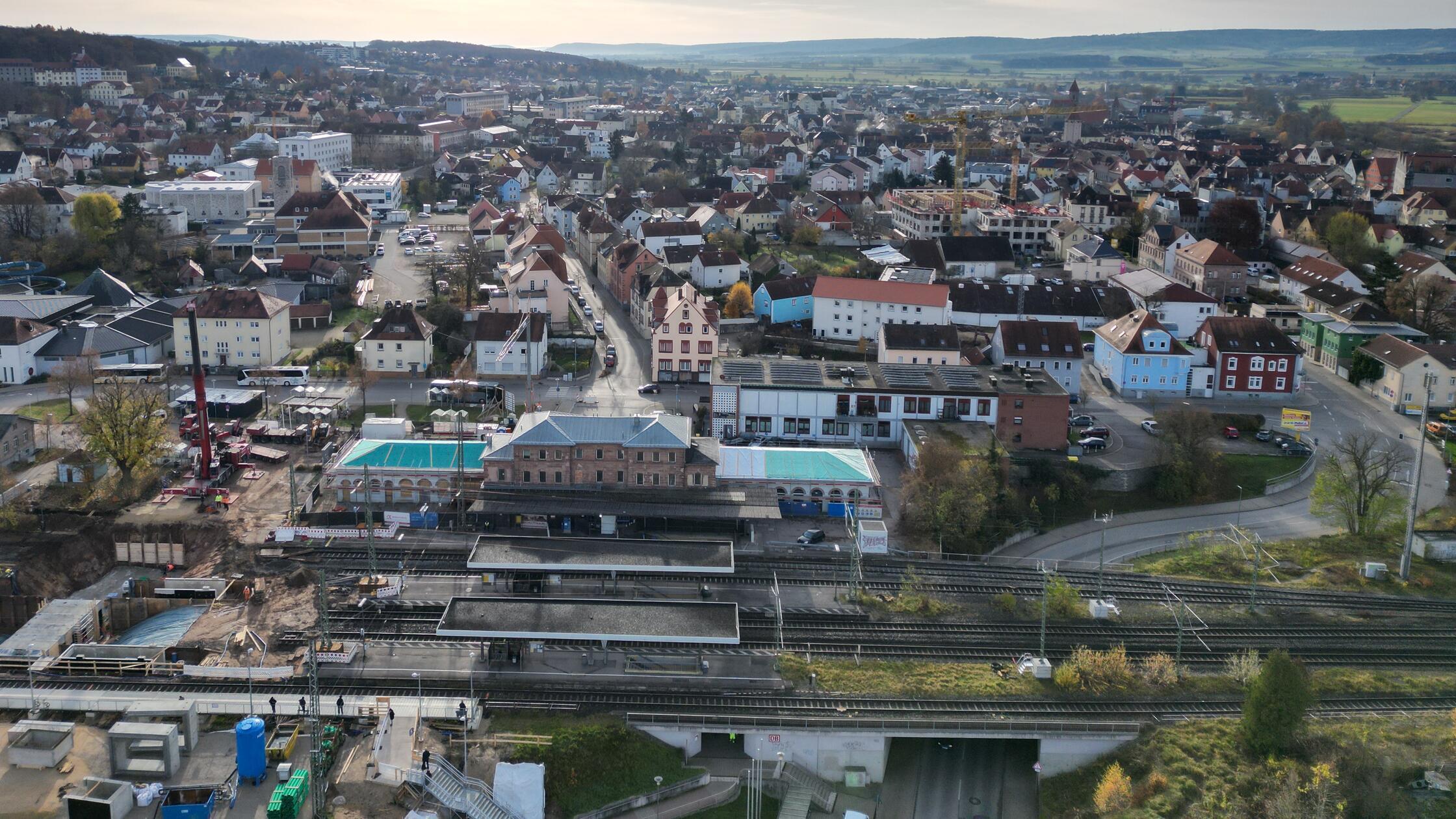 Gunzenhausen Drohne Bahnhof