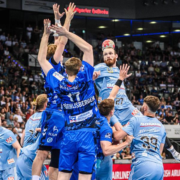 GER, TVB Stuttgart - HC Erlangen, DAIKIN HBL, Hand