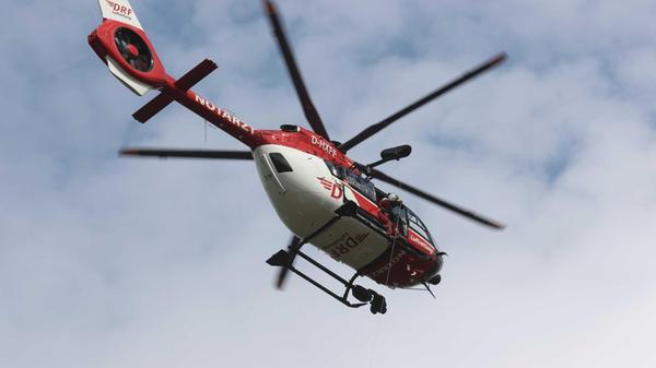Ein Hubschrauber der DRF Luftrettung. (zu dpa: «Ab