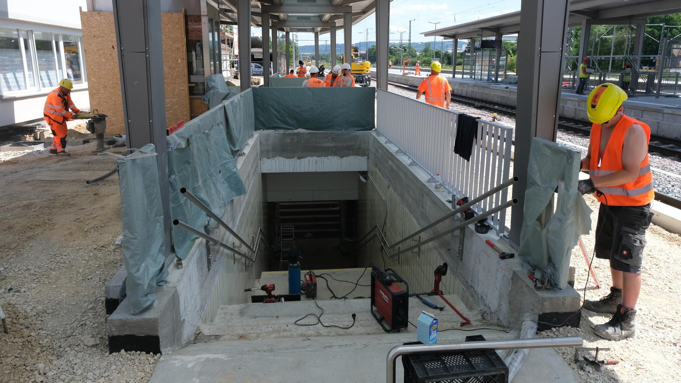 Bauarbeiten Bahnhof Neumarkt Juni 2026