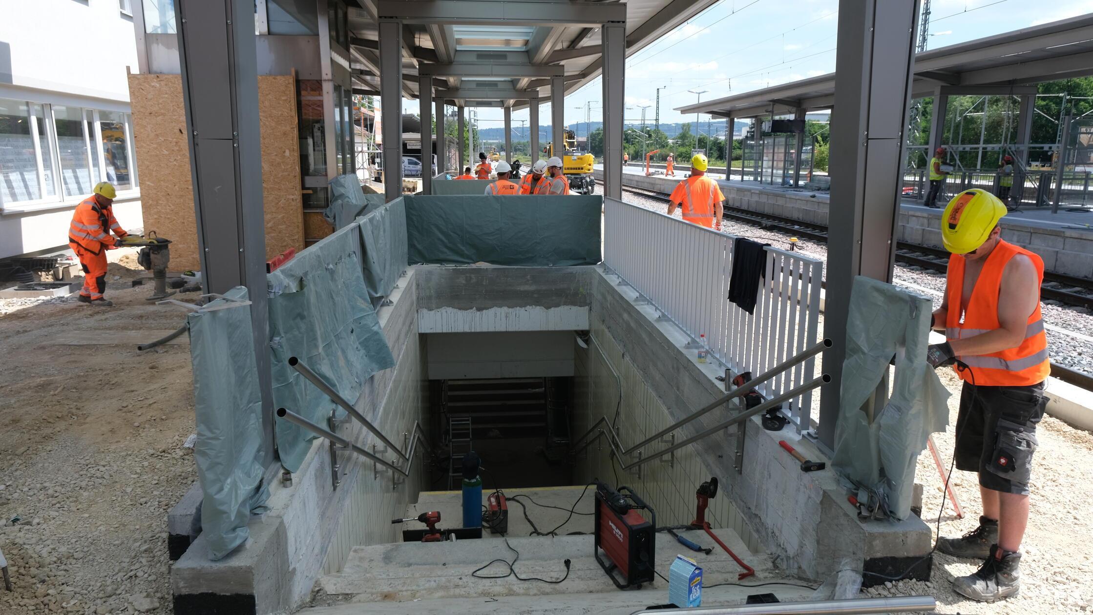 Bauarbeiten Bahnhof Neumarkt Juni 2026