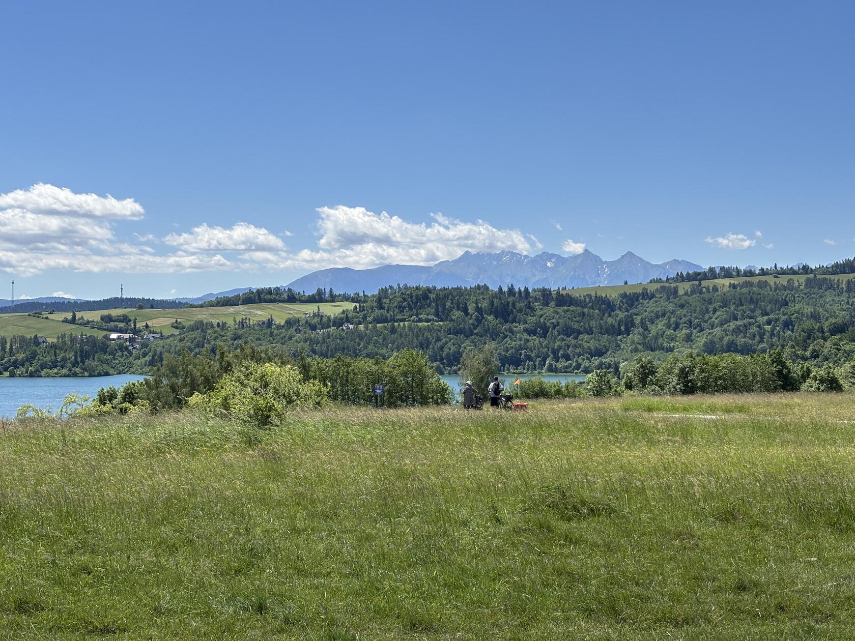 Am Horizont ist fast immer die Hohe Tatra zu sehen. 