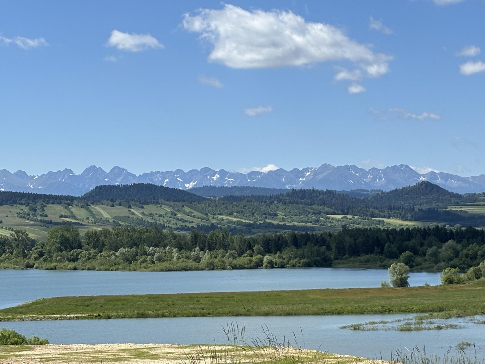 Am Horizont ist fast immer die Hohe Tatra zu sehen. 